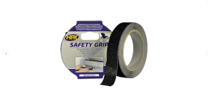02 04 At 09 45 52 Hpx Safety Grip Black Αυτοκόλλητη Αντιολισθητική Ταινία Μαύρη 5mx25mm Sb2505